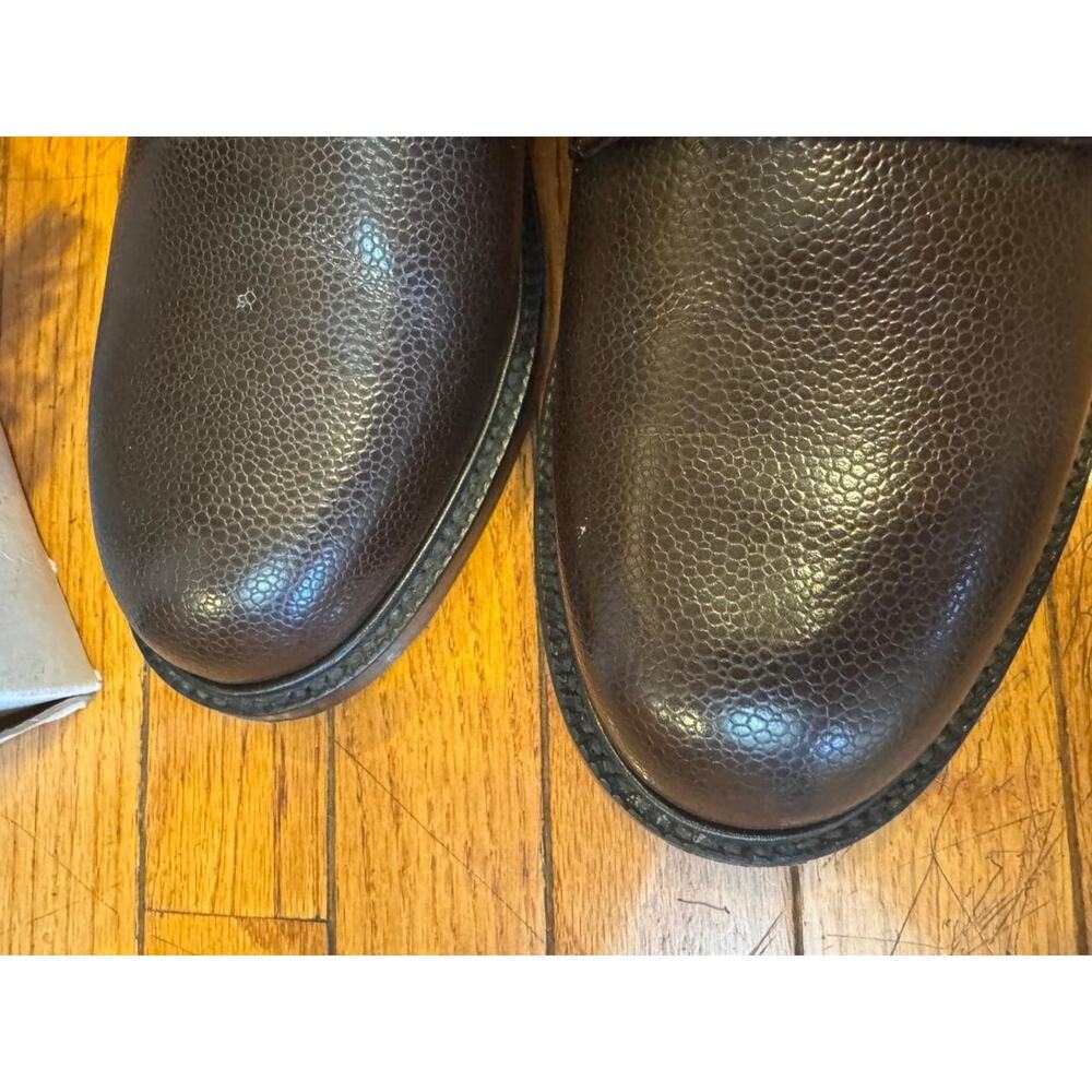 CALVIN KLEIN 205W39NYC Brown Leather Double Monk Strap LoafeR 44/10 (mens 710 - Picture 8 of 9